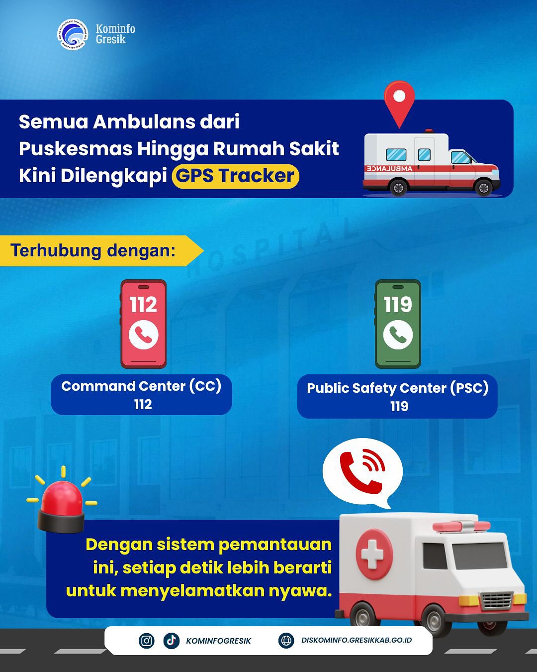 LANGKAH MAJU PELAYANAN KEDARURATAN GRESIK!