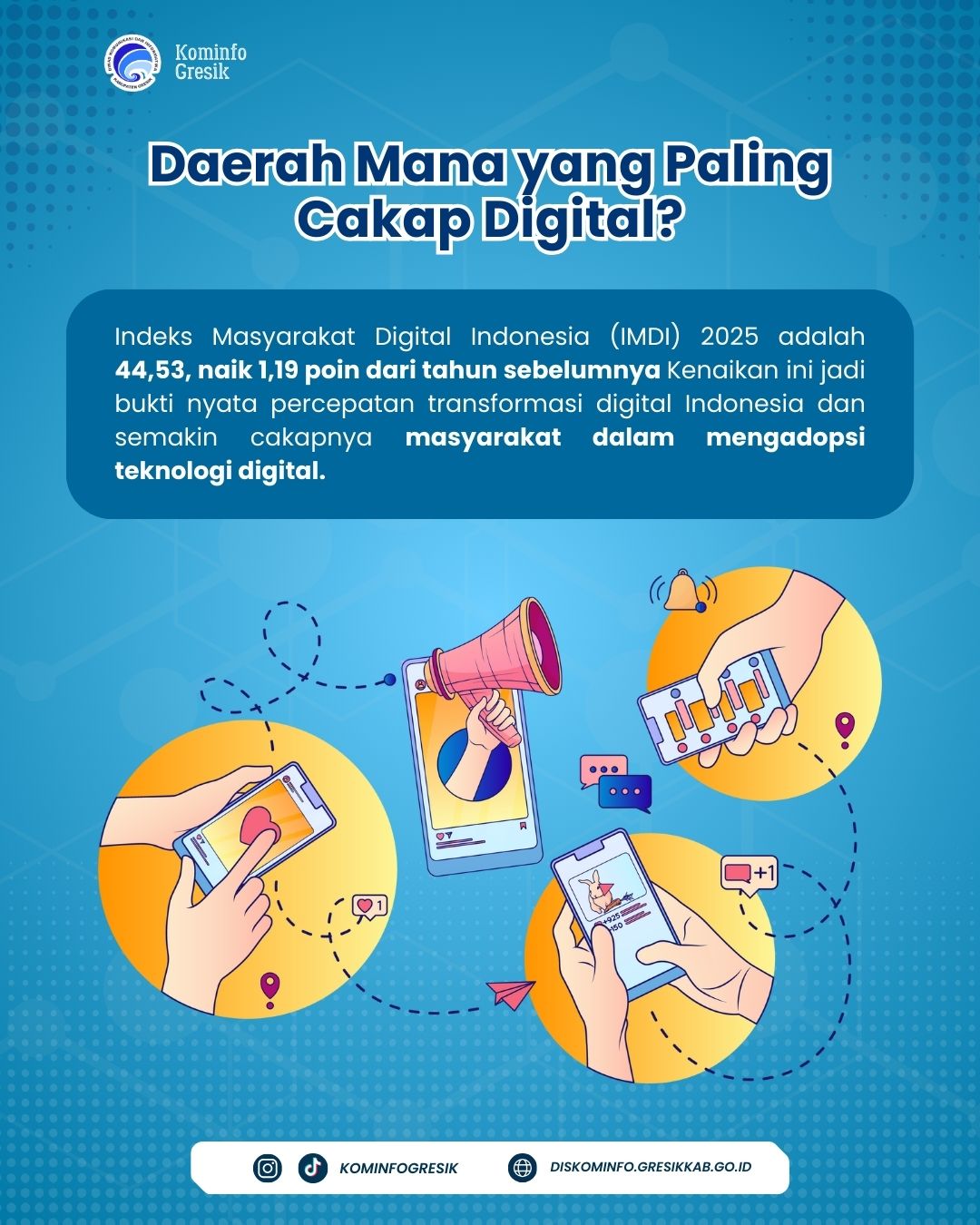 Jawa Timur masuk 10 besar daerah cakap digital Slide 2
