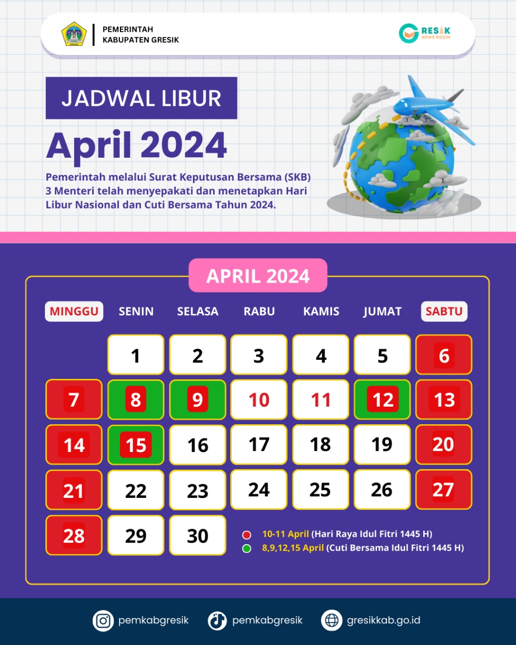 Jadwal Libur dan Mudik Lebaran 2024